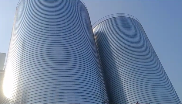 黎城2座混凝土高架卷板仓